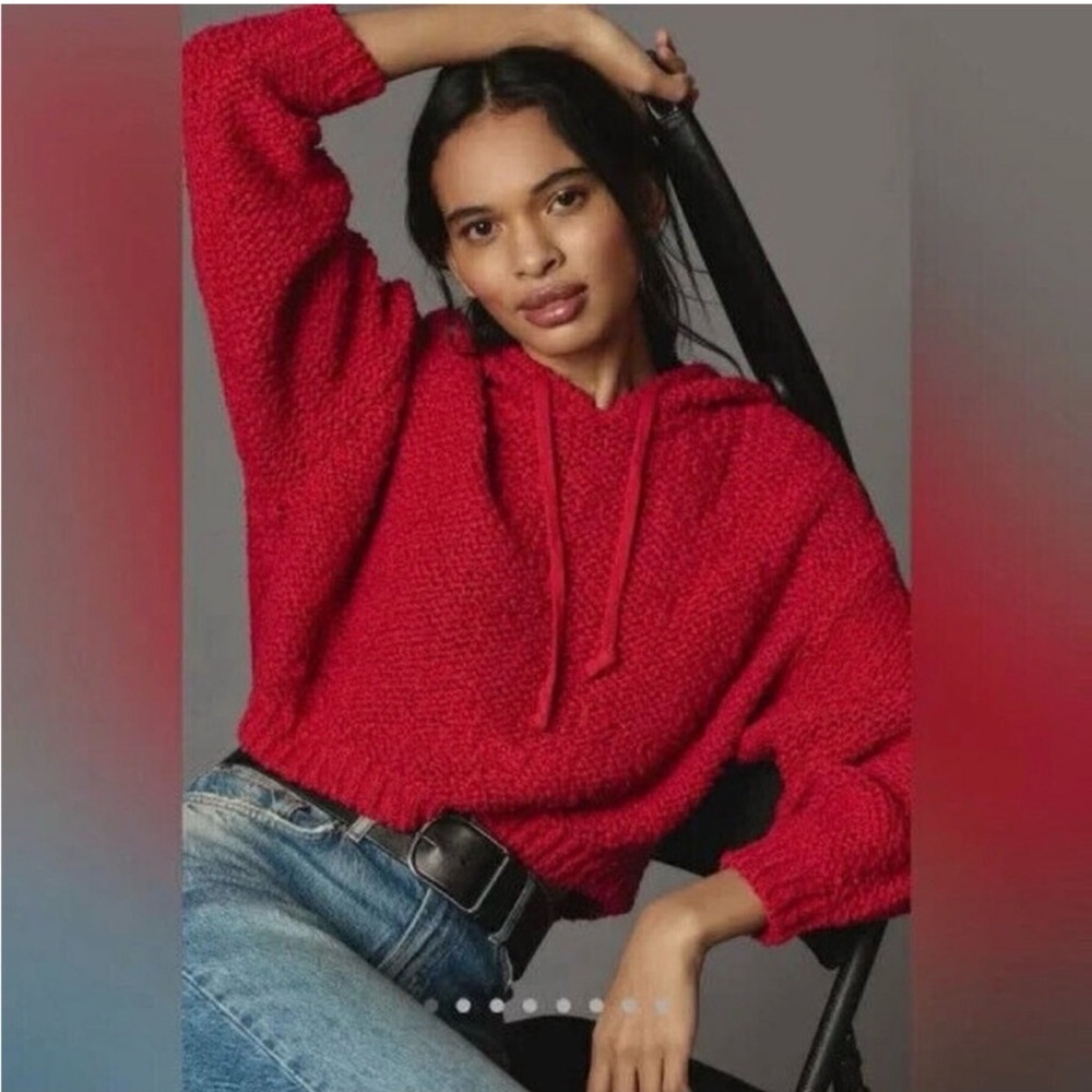 Pilcro Chunky Knit Cropped Sweater